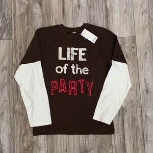 Gymboree boys life of the party long sleeve shirt